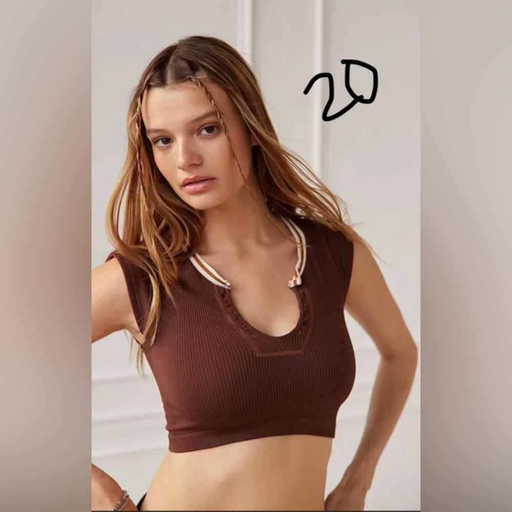 Urban Outfitters Go for gold brown top